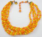 Miriam Haskell - Miriam Haskell 5-Strand Glass Beads Necklace
