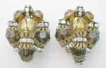 Hobé - Hobe' Rootbeer Crystal Bead Earrings